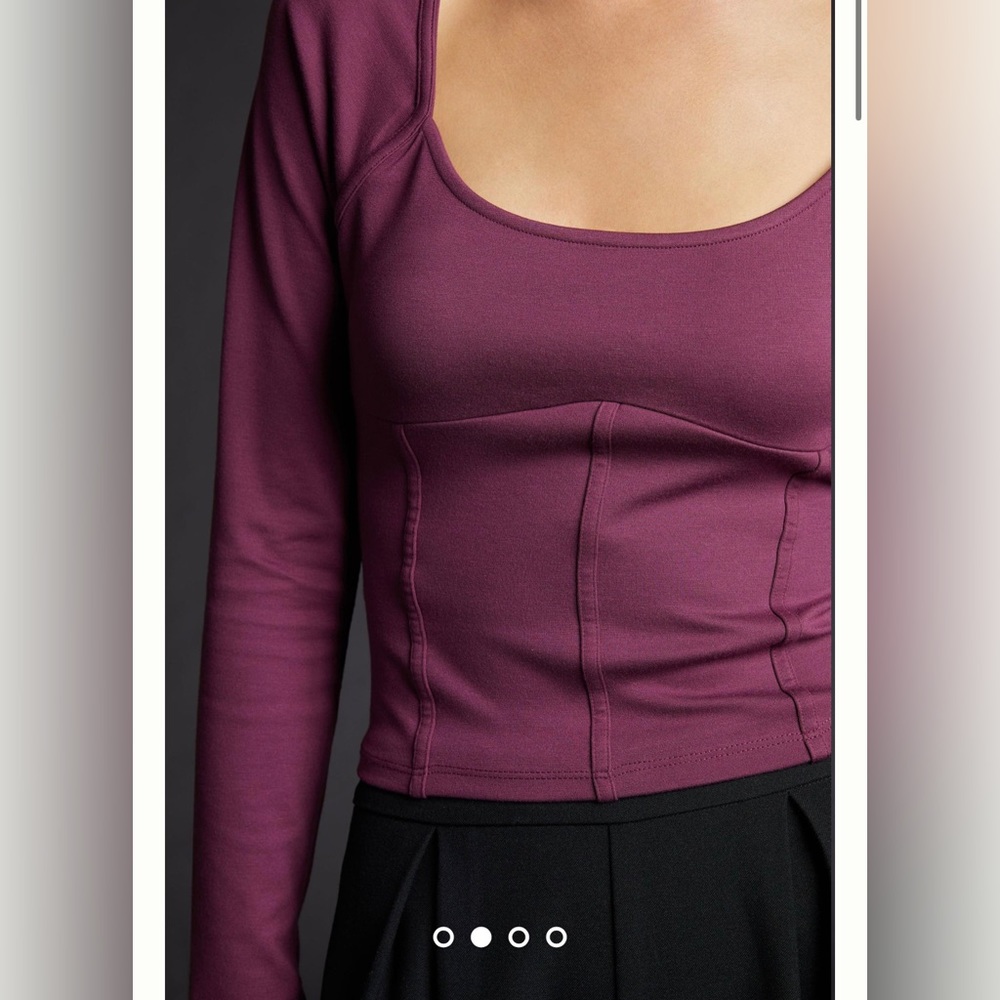Maeve ponte corset top